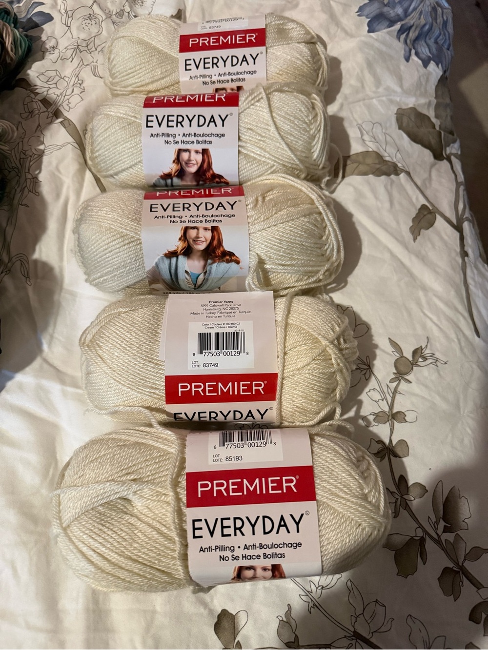 Premier Everyday Yarn - Cream - 5 Skeins